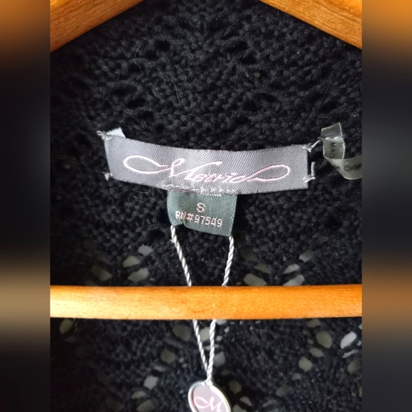 Metric Boutique Label Ruffle Lace Sweater Cardigan - Picture 4 of 7